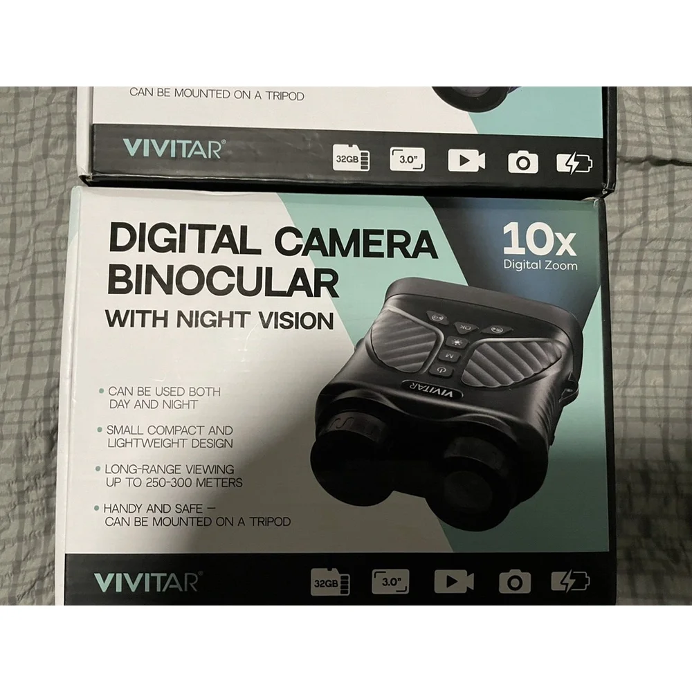 Digital Camera Binocular w/Night Vision 10x Digital Zoom 40m Picture Vivitar